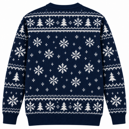 [popular-sweater:PX-22-11:back] Merry Taxmas Accountant Ugly Christmas Sweatshirt - Back view