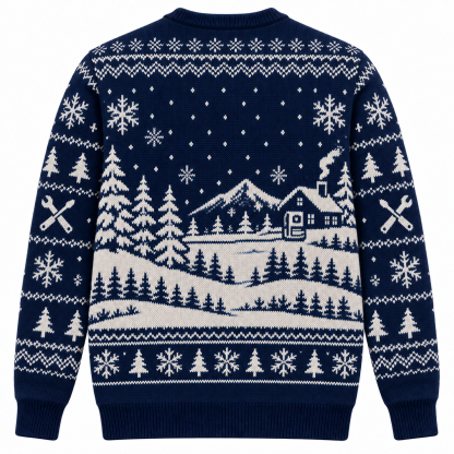 [popular-sweater:PX-22-19:back] Engineer Christmas Ugly Christmas Sweatshirt - Back view