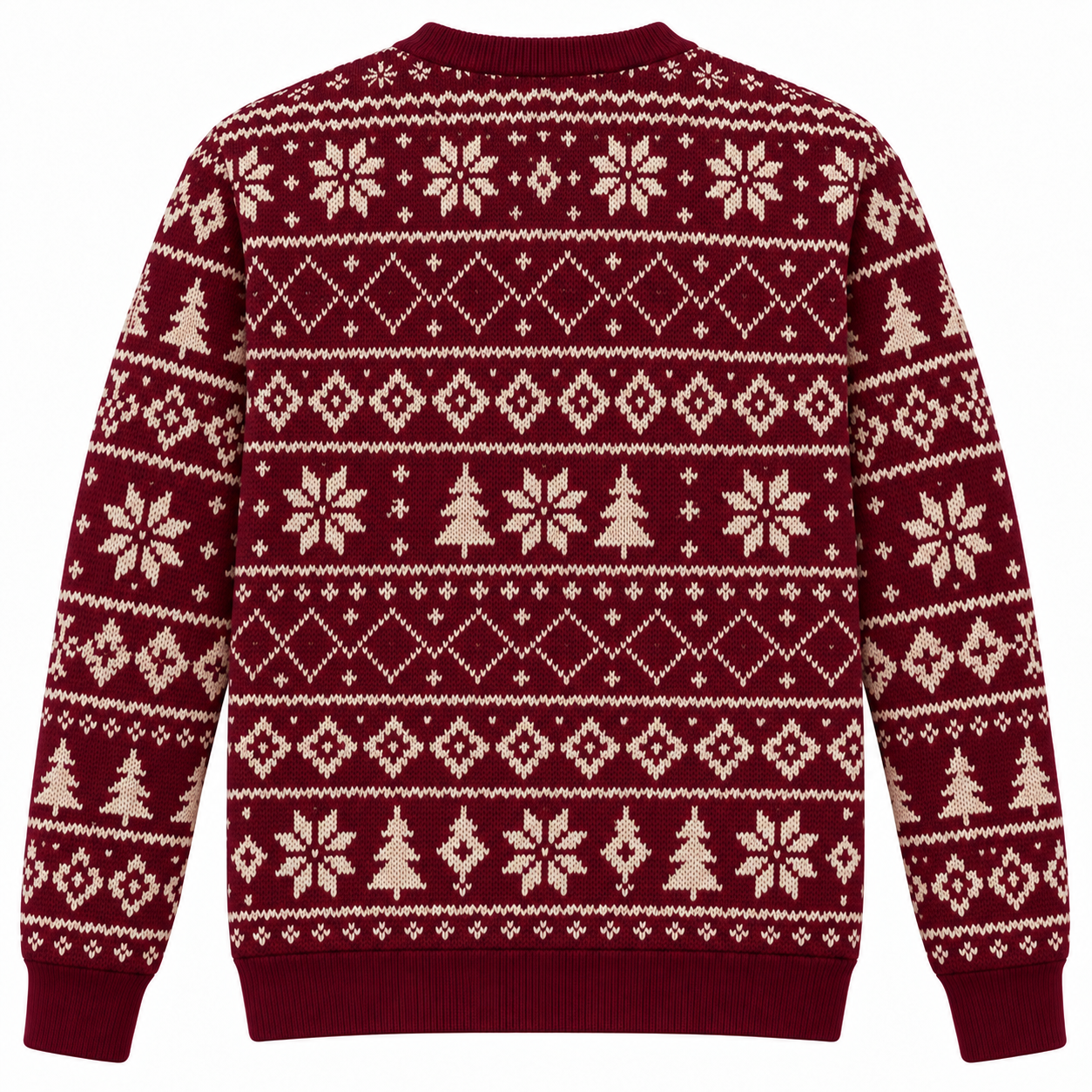 [popular-sweater:PX-22-20:back] Work From Home Christmas Ugly Christmas Sweatshirt - Back view