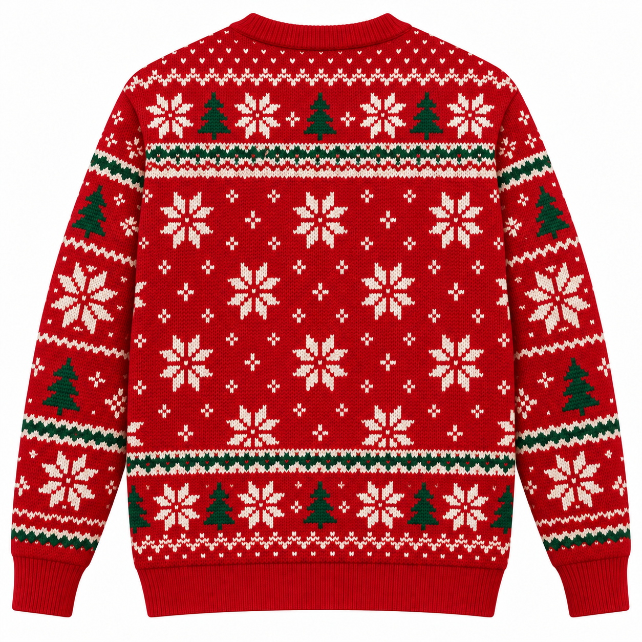 [popular-sweater:PX-23-01:back] Taco Navidad Ugly Christmas Sweatshirt - Back view