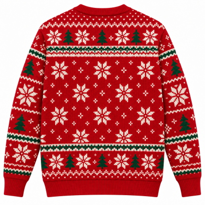 [popular-sweater:PX-23-01:back] Taco Navidad Ugly Christmas Sweatshirt - Back view