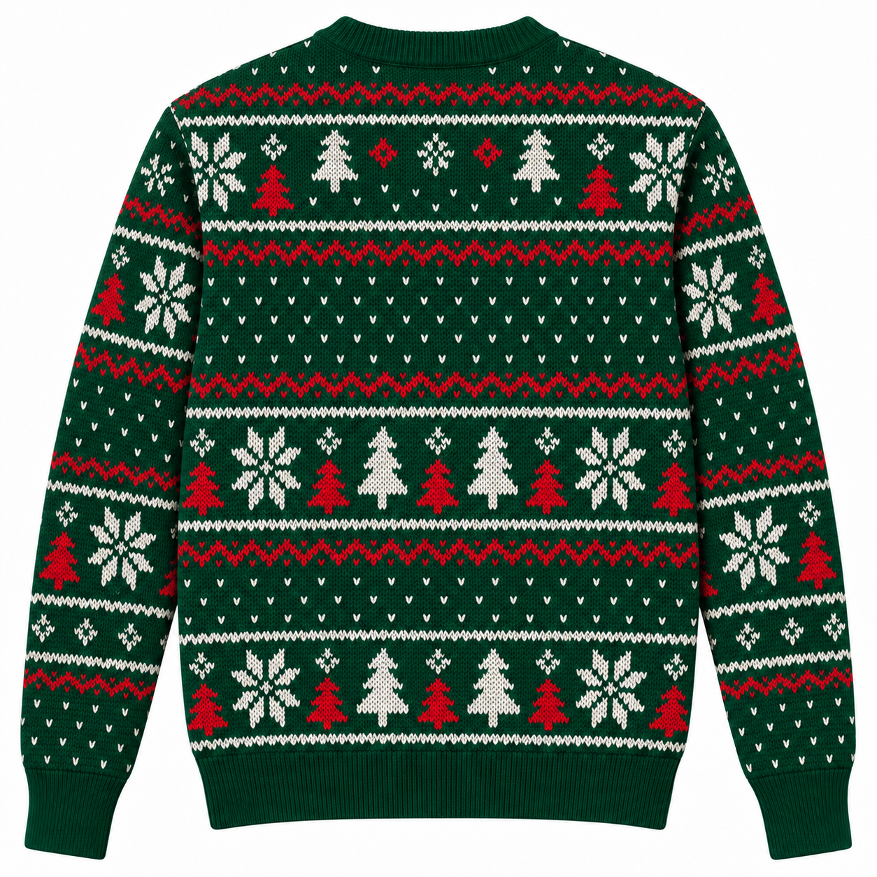 [popular-sweater:PX-23-05:back] Burger Christmas Ugly Christmas Sweatshirt - Back view