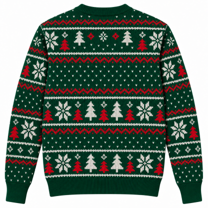 [popular-sweater:PX-23-05:back] Burger Christmas Ugly Christmas Sweatshirt - Back view