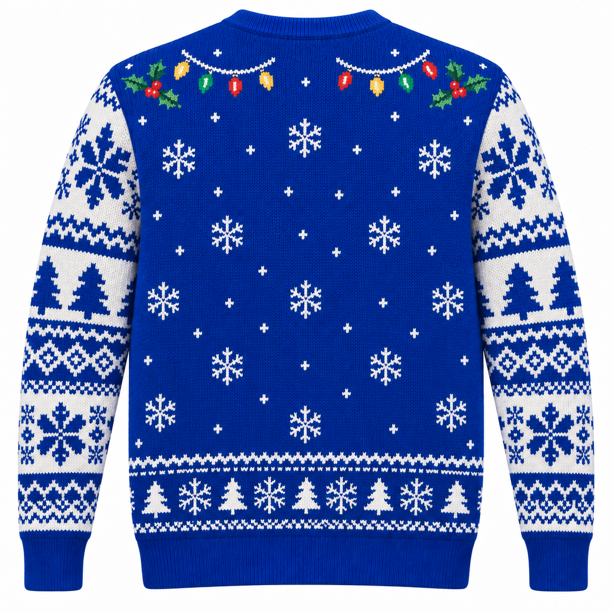 [popular-sweater:PX-23-08:back] Fried Chicken Christmas Ugly Christmas Sweatshirt - Back view