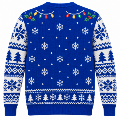 [popular-sweater:PX-23-08:back] Fried Chicken Christmas Ugly Christmas Sweatshirt - Back view