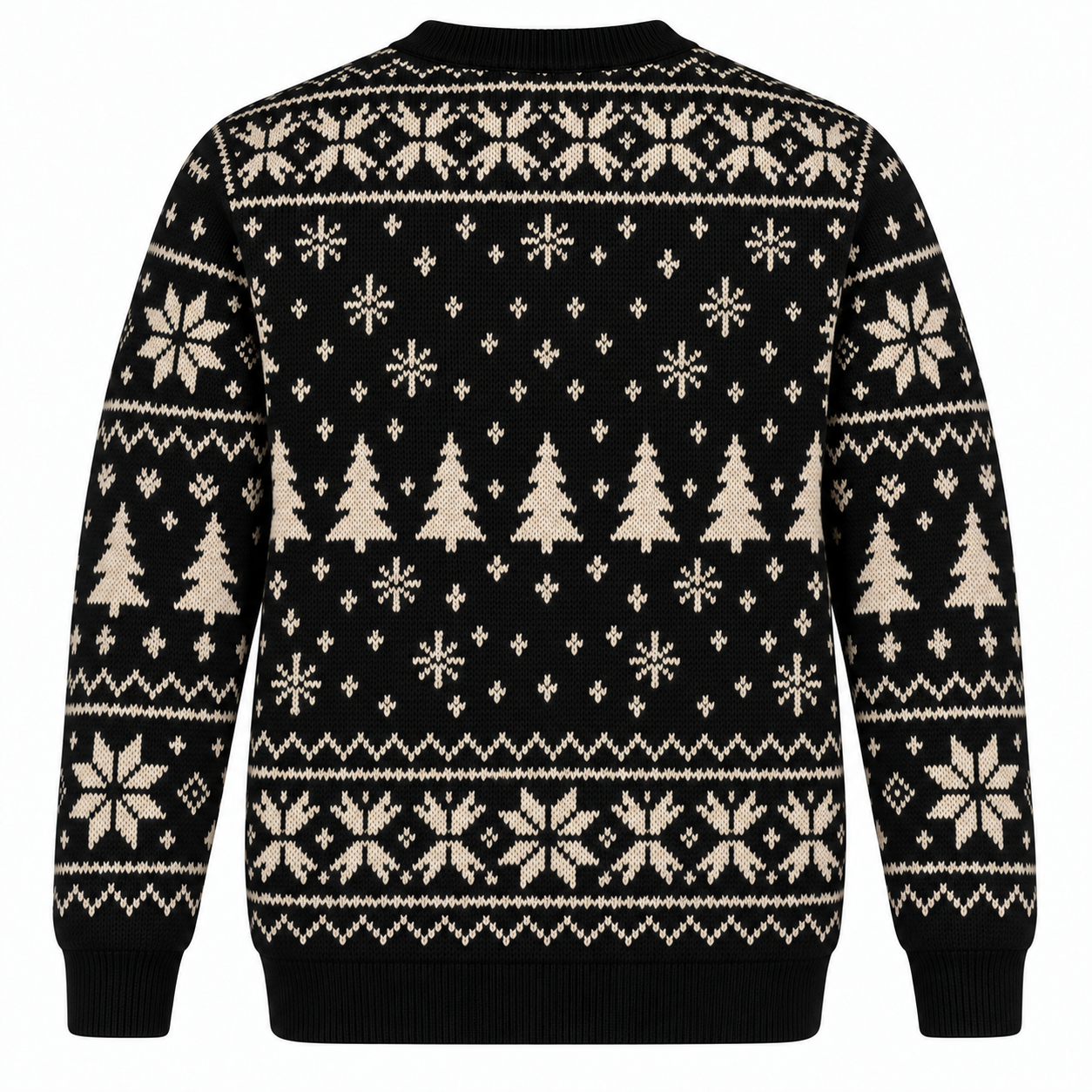 [popular-sweater:PX-23-10:back] Pancake Stack Christmas Ugly Christmas Sweatshirt - Back view