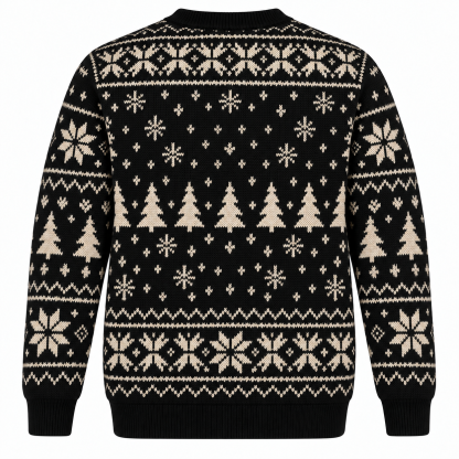 [popular-sweater:PX-23-10:back] Pancake Stack Christmas Ugly Christmas Sweatshirt - Back view