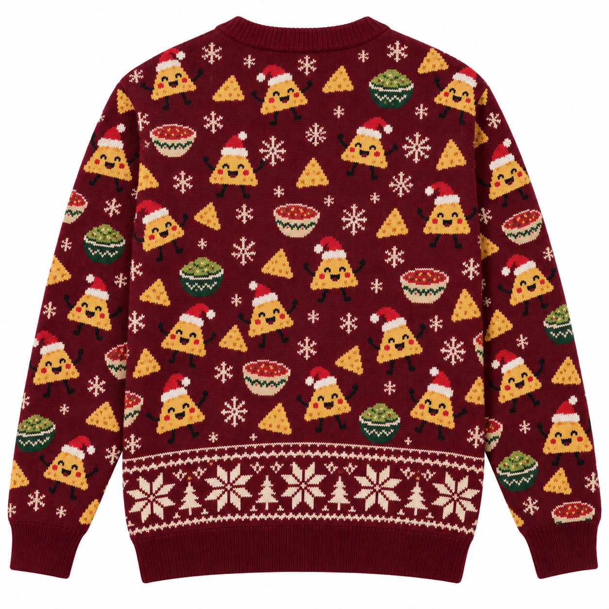 [popular-sweater:PX-23-12:back] Nacho Average Christmas Ugly Christmas Sweatshirt - Back view