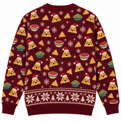 [popular-sweater:PX-23-12:back] Nacho Average Christmas Ugly Christmas Sweatshirt - Back view