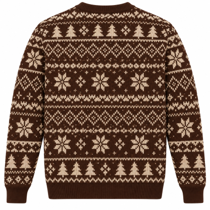 [popular-sweater:PX-23-15:back] Turkey Leftovers Christmas Ugly Christmas Sweatshirt - Back view