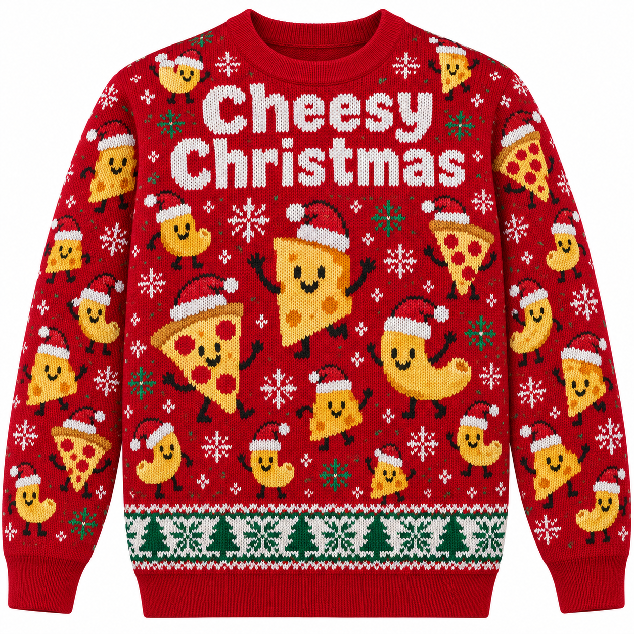 [popular-sweater:PX-23-17:front] Cheesy Christmas Ugly Christmas Sweatshirt - Front view
