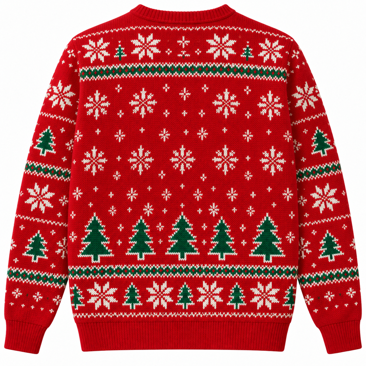 [popular-sweater:PX-24-01:back] Pickleball Christmas Ugly Christmas Sweatshirt - Back view