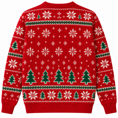 [popular-sweater:PX-24-01:back] Pickleball Christmas Ugly Christmas Sweatshirt - Back view