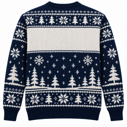 [popular-sweater:PX-24-11:back] Basketball Christmas Ugly Christmas Sweatshirt - Back view