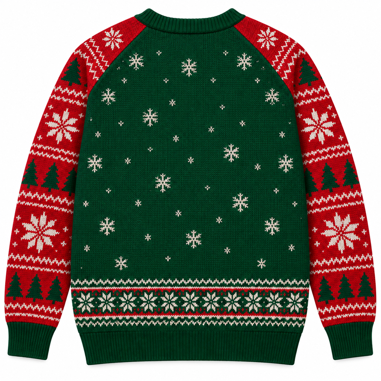 [popular-sweater:PX-24-13:back] Baseball Christmas Ugly Christmas Sweatshirt - Back view