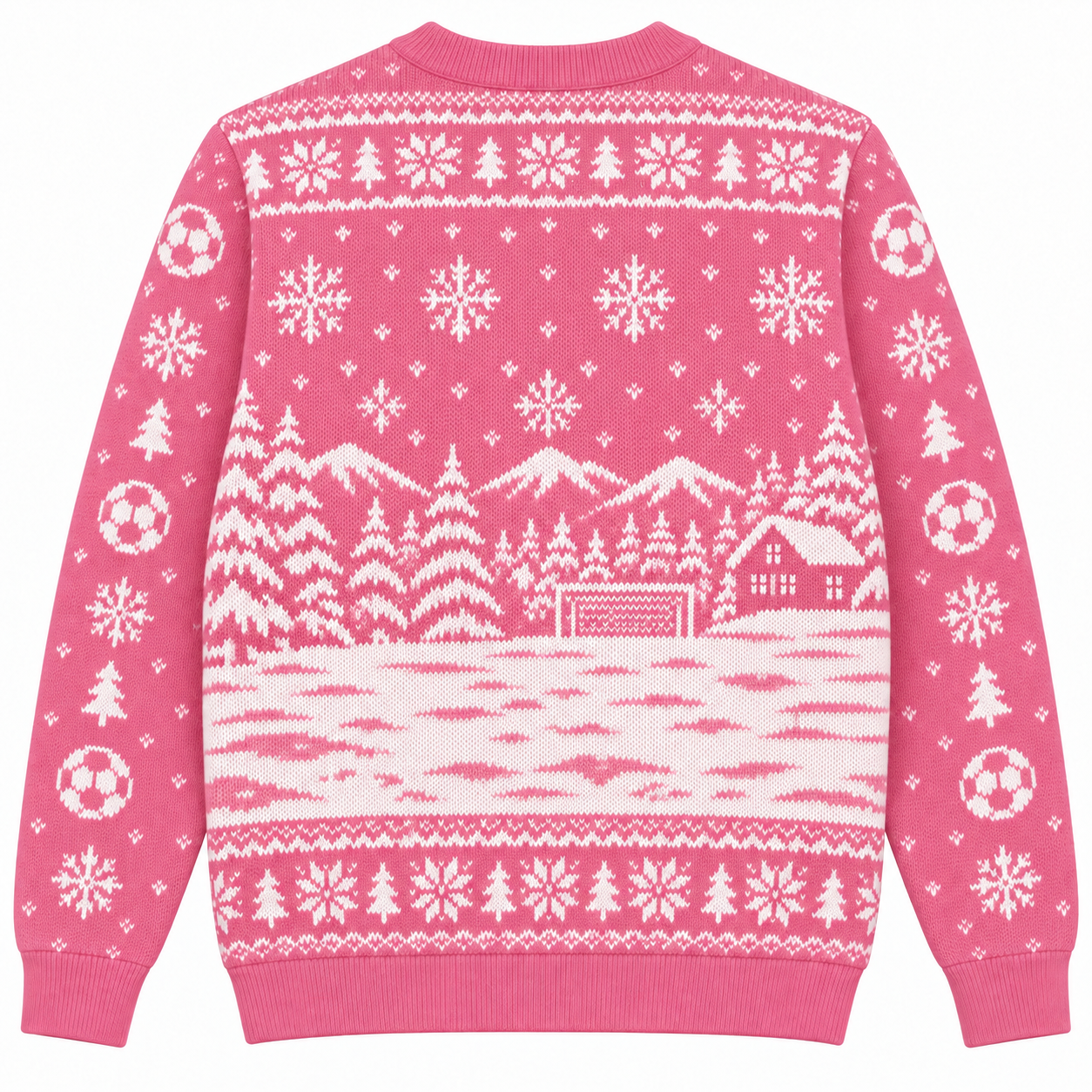 [popular-sweater:PX-24-14:back] Football Christmas Ugly Christmas Sweatshirt - Back view