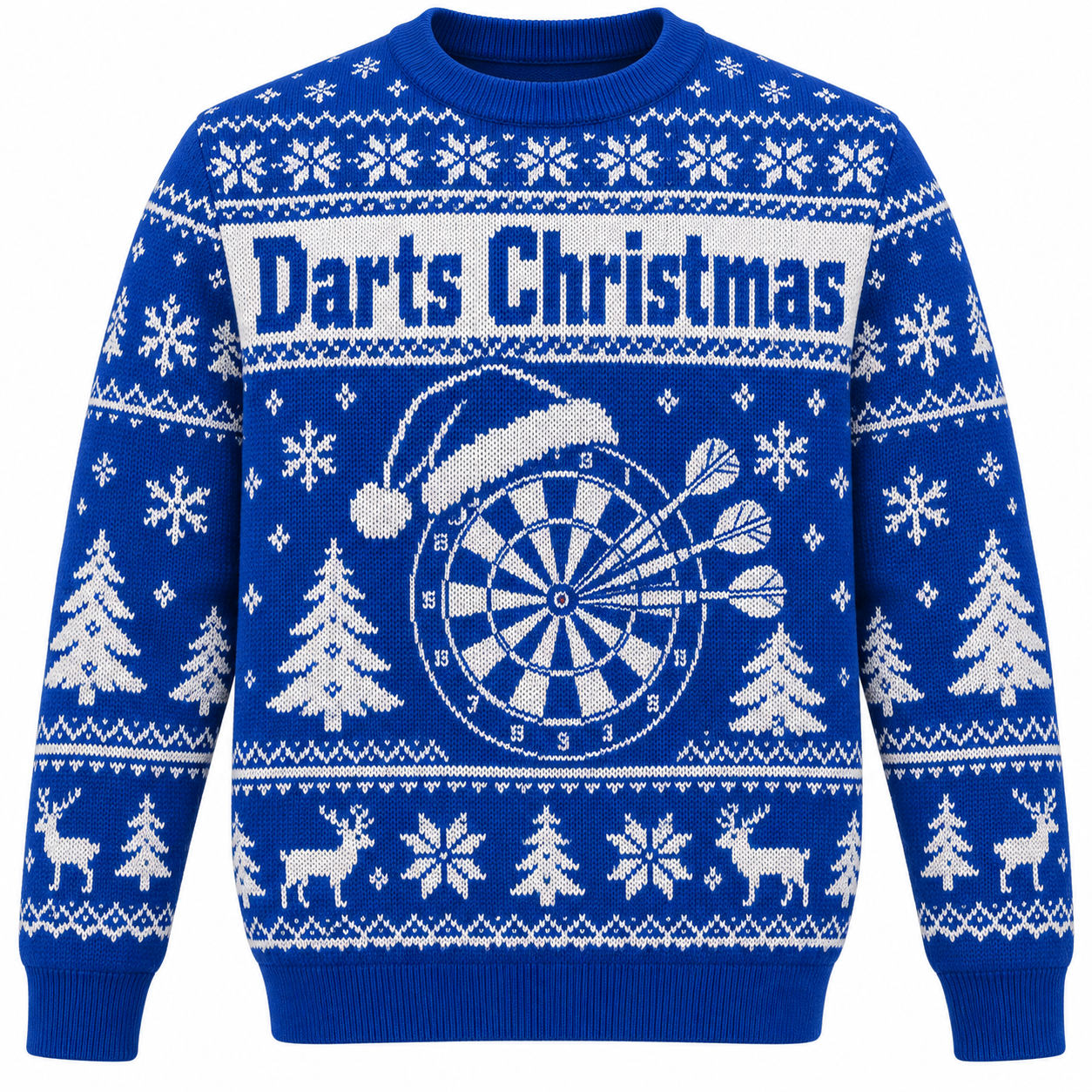 [popular-sweater:PX-24-16:front] Darts Christmas Ugly Christmas Sweatshirt - Front view