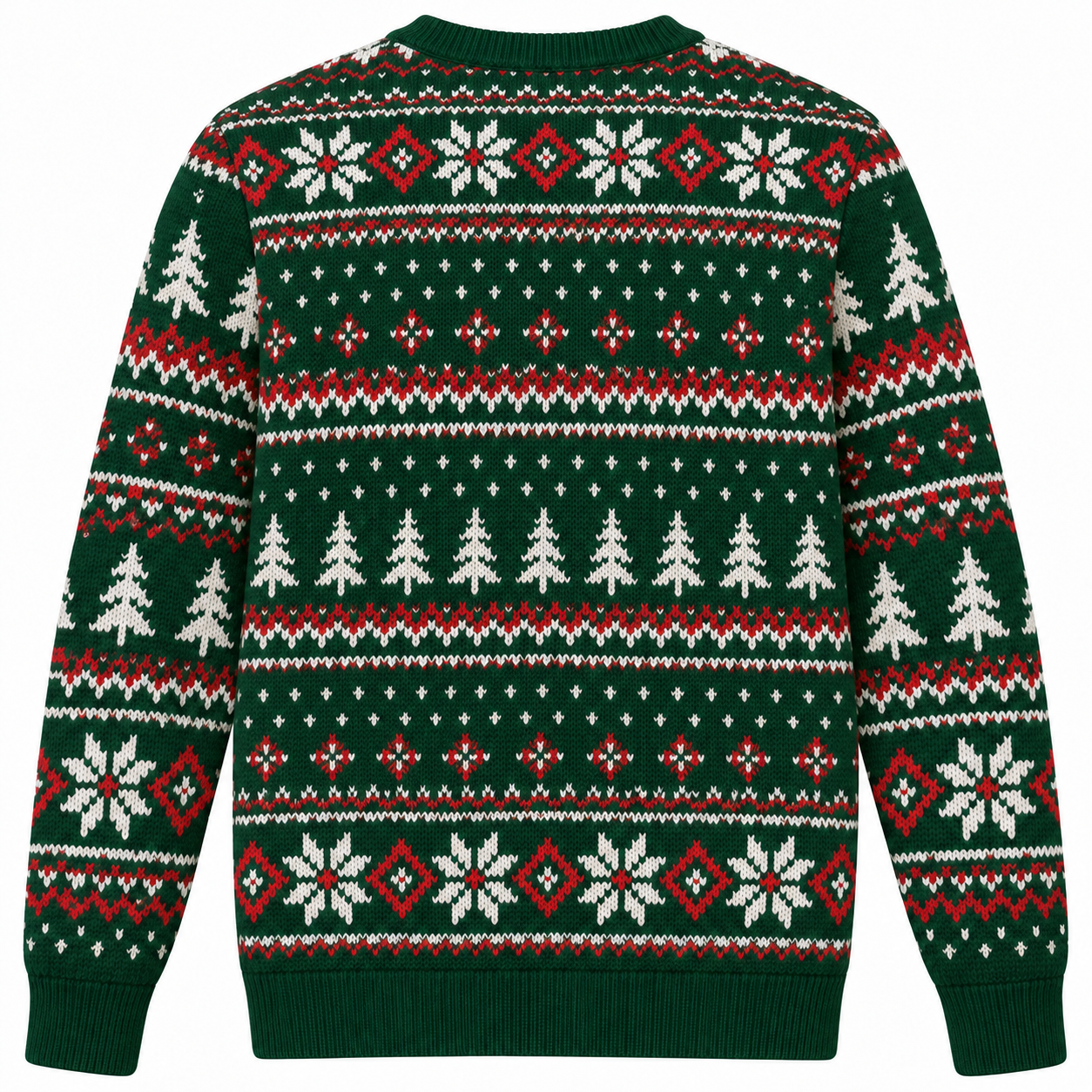 [popular-sweater:PX-25-05:back] Snow Monster Christmas Ugly Christmas Sweatshirt - Back view