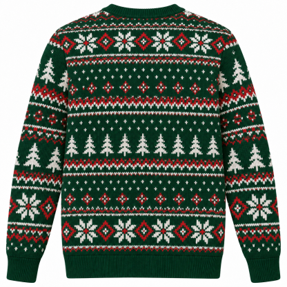 [popular-sweater:PX-25-05:back] Snow Monster Christmas Ugly Christmas Sweatshirt - Back view