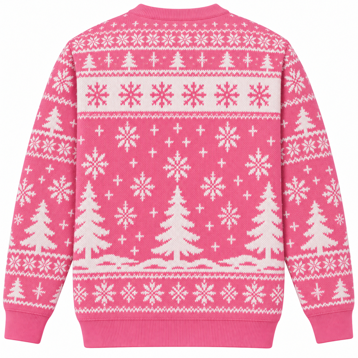 [popular-sweater:PX-25-06:back] Bigfoot Christmas Lights Ugly Christmas Sweatshirt - Back view