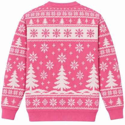 [popular-sweater:PX-25-06:back] Bigfoot Christmas Lights Ugly Christmas Sweatshirt - Back view