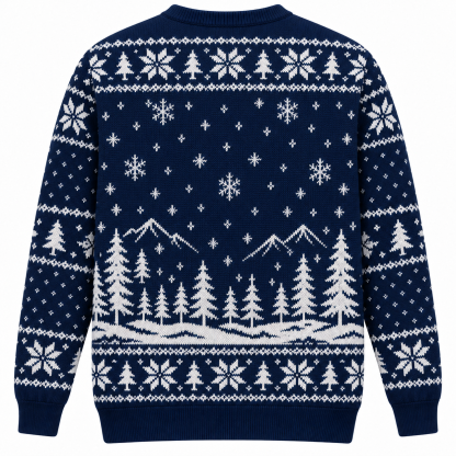 [popular-sweater:PX-25-11:back] Alien Christmas Ugly Christmas Sweatshirt - Back view