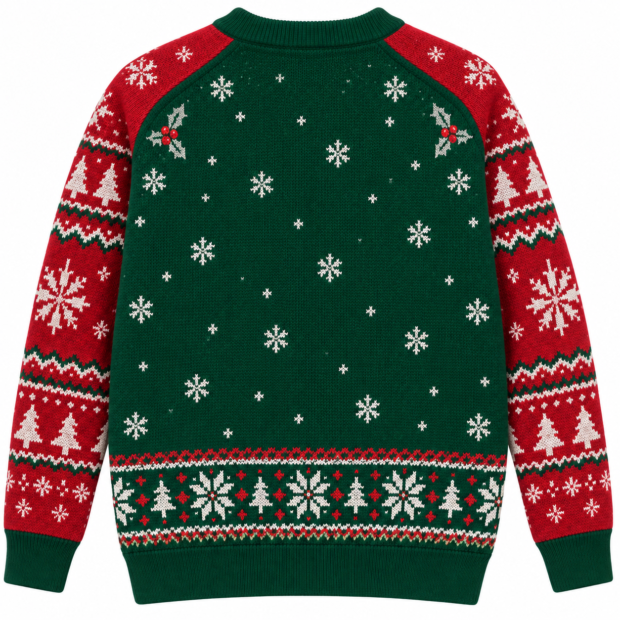 [popular-sweater:PX-25-13:back] Loch Ness Christmas Ugly Christmas Sweatshirt - Back view