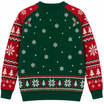 [popular-sweater:PX-25-13:back] Loch Ness Christmas Ugly Christmas Sweatshirt - Back view