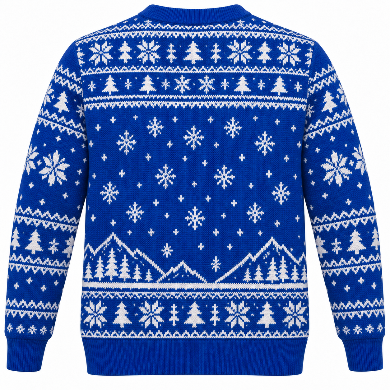[popular-sweater:PX-25-16:back] Dinosaur Sleigh Ride Ugly Christmas Sweatshirt - Back view