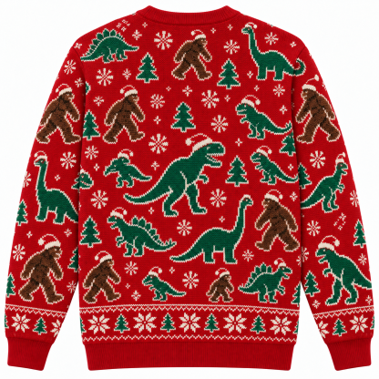 [popular-sweater:PX-25-17:back] Fossil Christmas Ugly Christmas Sweatshirt - Back view