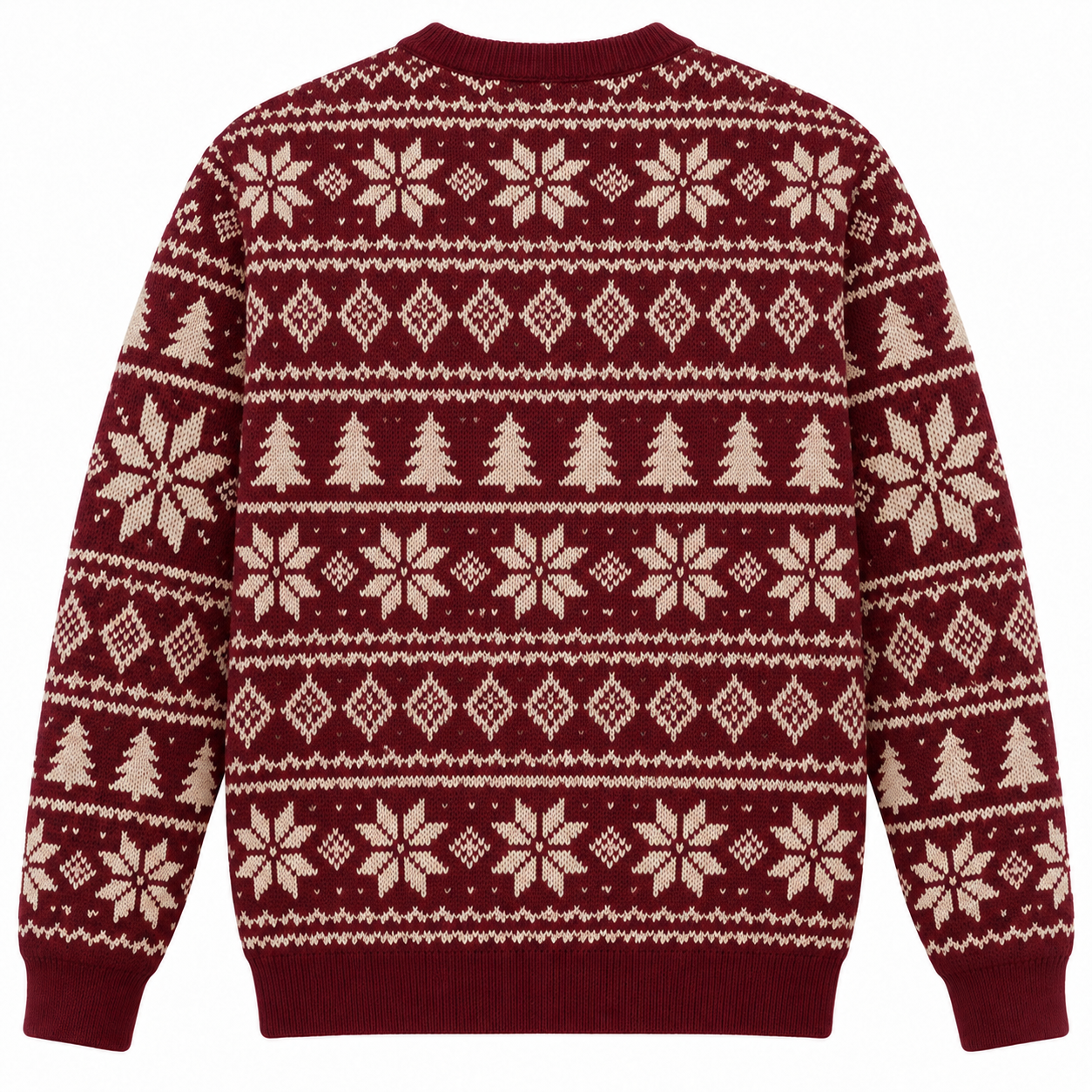 [popular-sweater:PX-25-20:back] Cryptid Christmas Club Ugly Christmas Sweatshirt - Back view