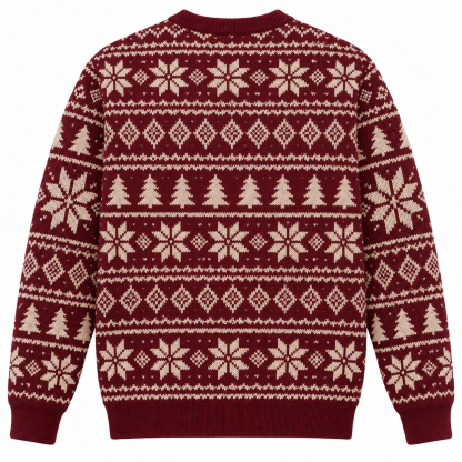 [popular-sweater:PX-25-20:back] Cryptid Christmas Club Ugly Christmas Sweatshirt - Back view