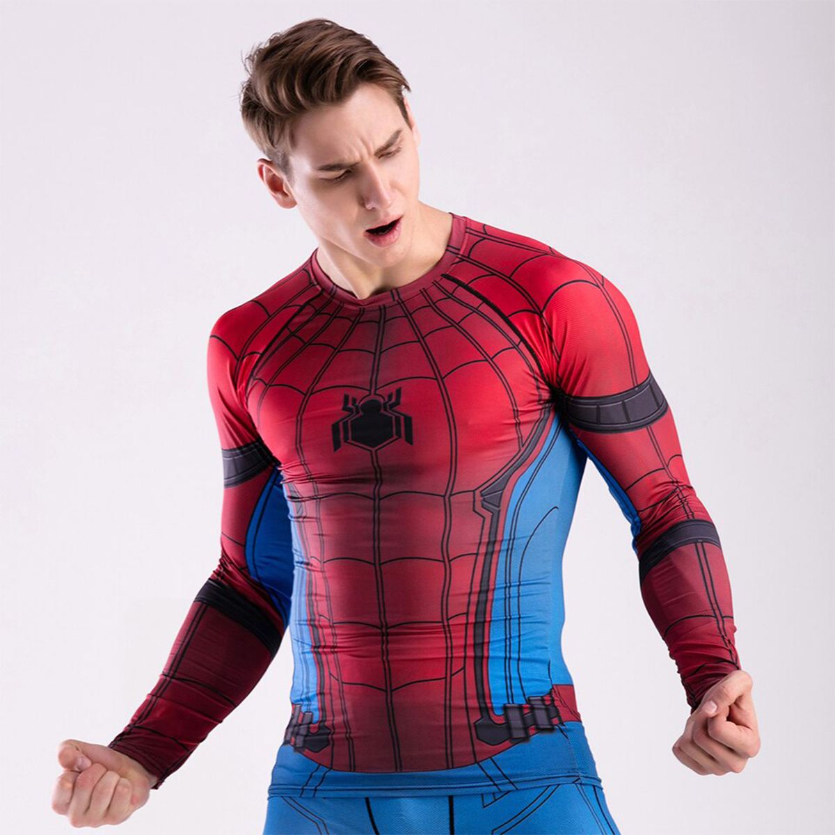 Spider-Man men Compression Shirt Set
