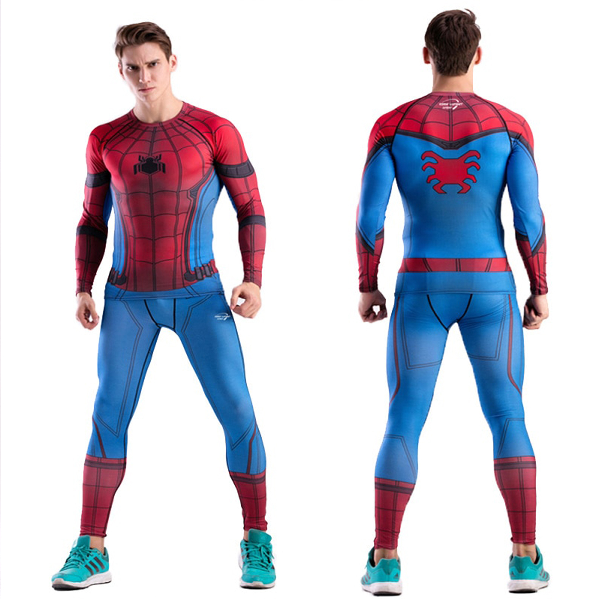 Spider-Man men Compression Shirt Set