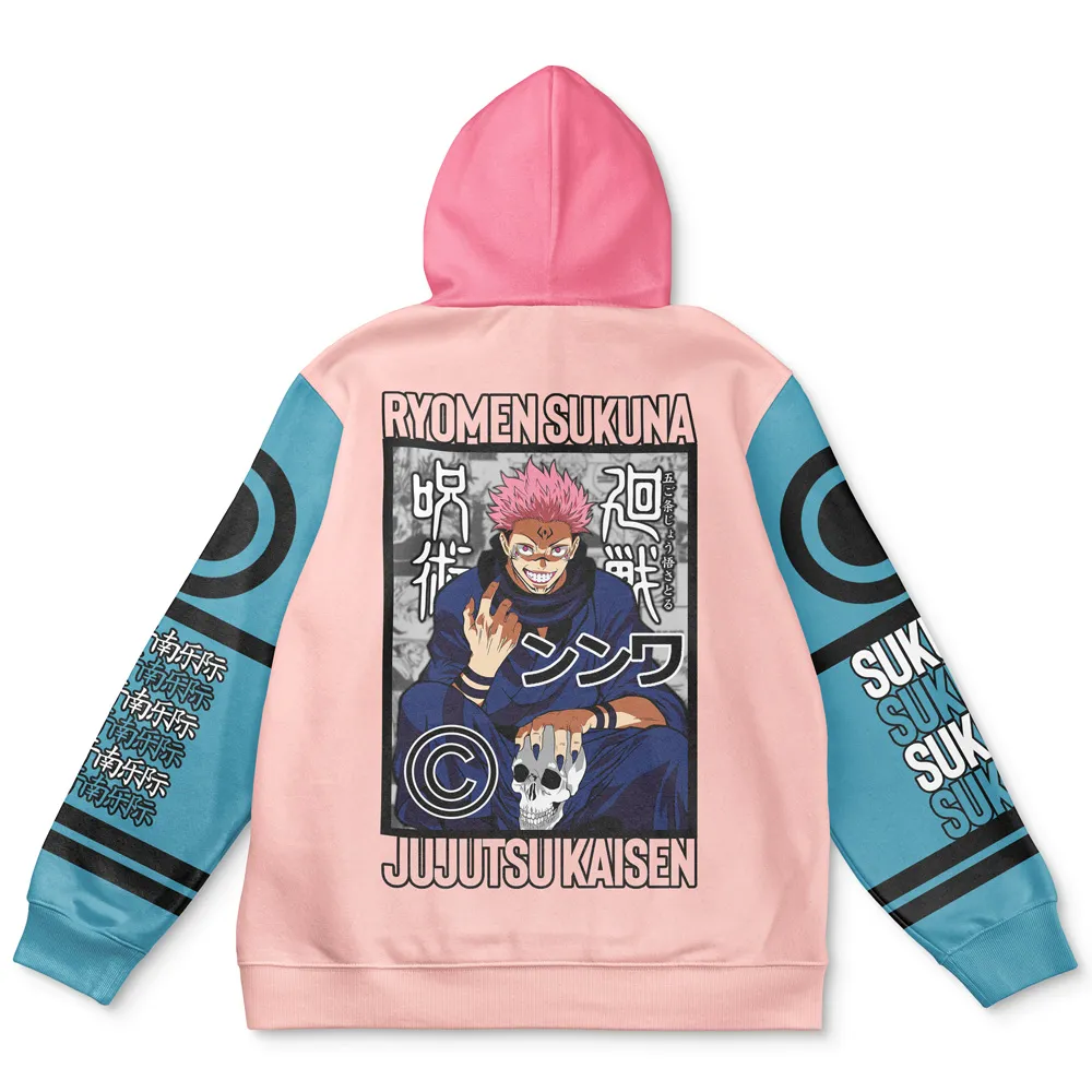 Sukuna Flat Hoodie Back