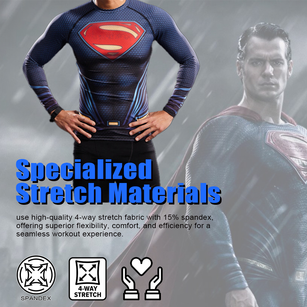 Superhero Kent Compression Shirt For Men