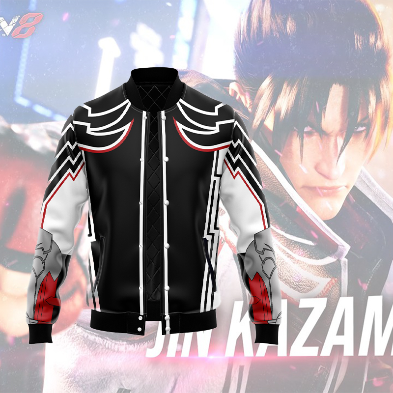 Tekken 8 Jin Kazama Varsity Jacket