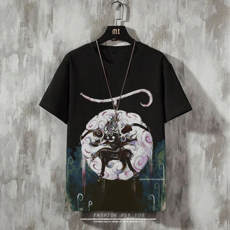 Darkened Luffy One Piece Black Tee Anime Unisex T-Shirt