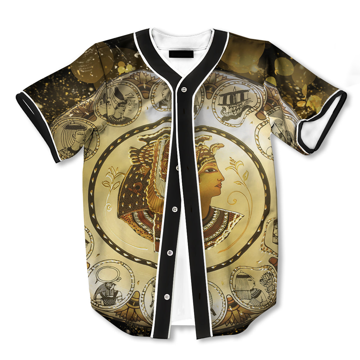 Abstract Cleopatra 3d Print Full Size Baseball Jerseys