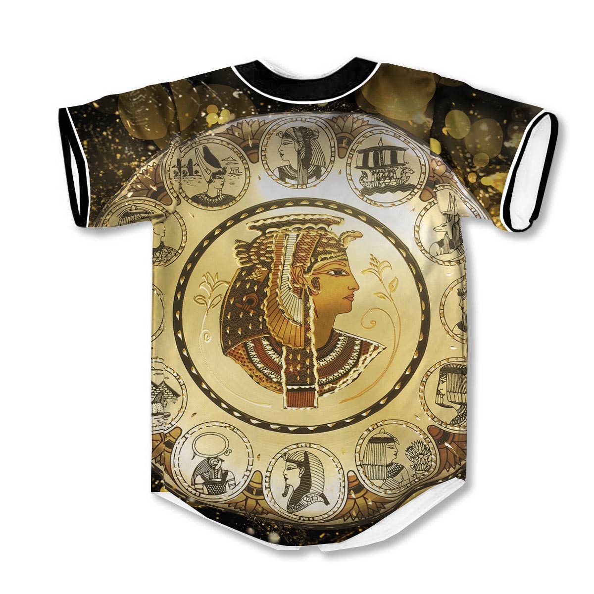 Abstract Cleopatra 3d Print Full Size Baseball Jerseys