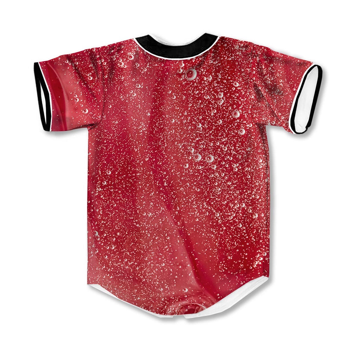 Abstract Red Liquid Baseball Jerseys