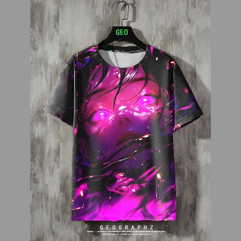 Anime Girl Short Sleeve T-Shirt Breathable Top