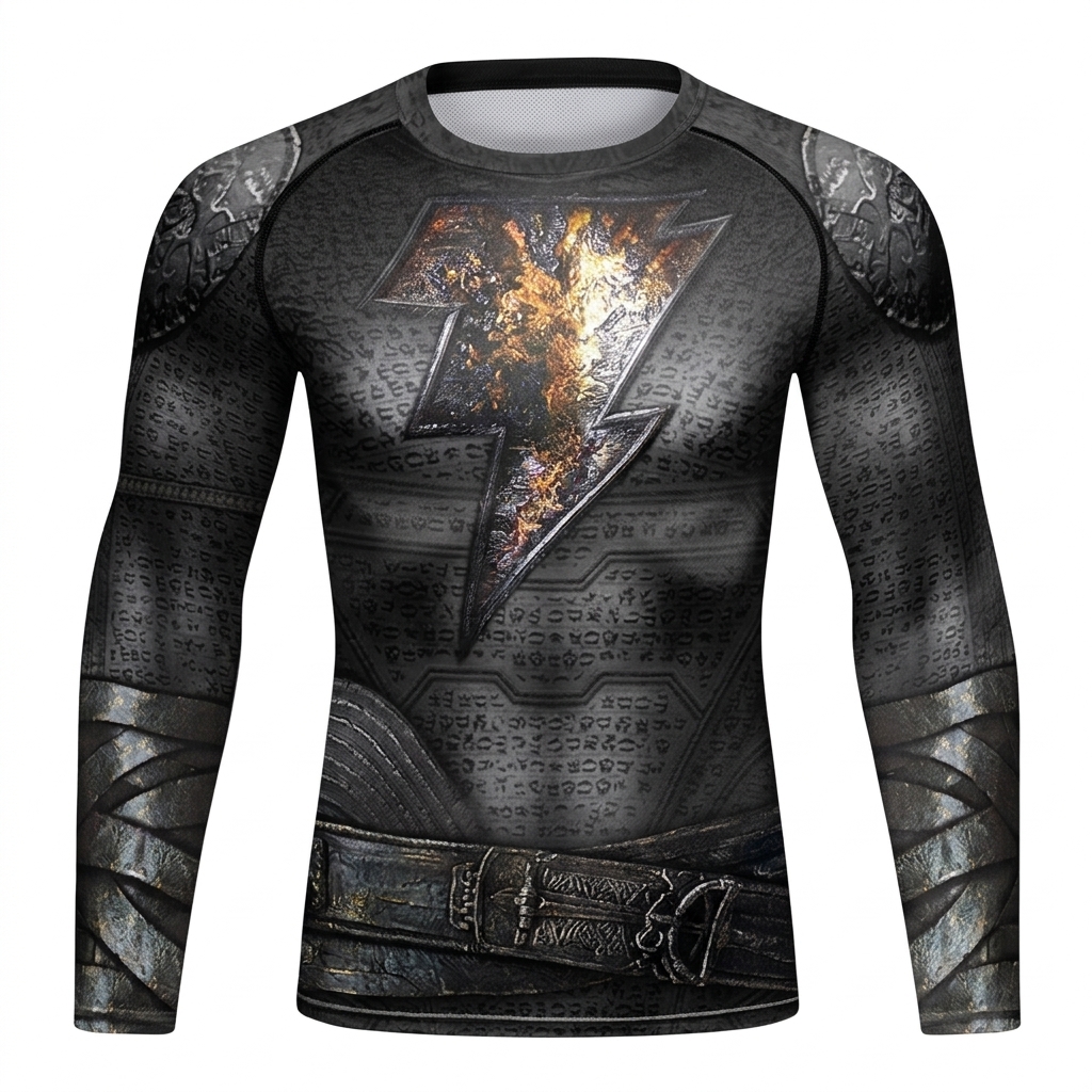 Adam Orange Yellow Long Sleeve Compression Shirt