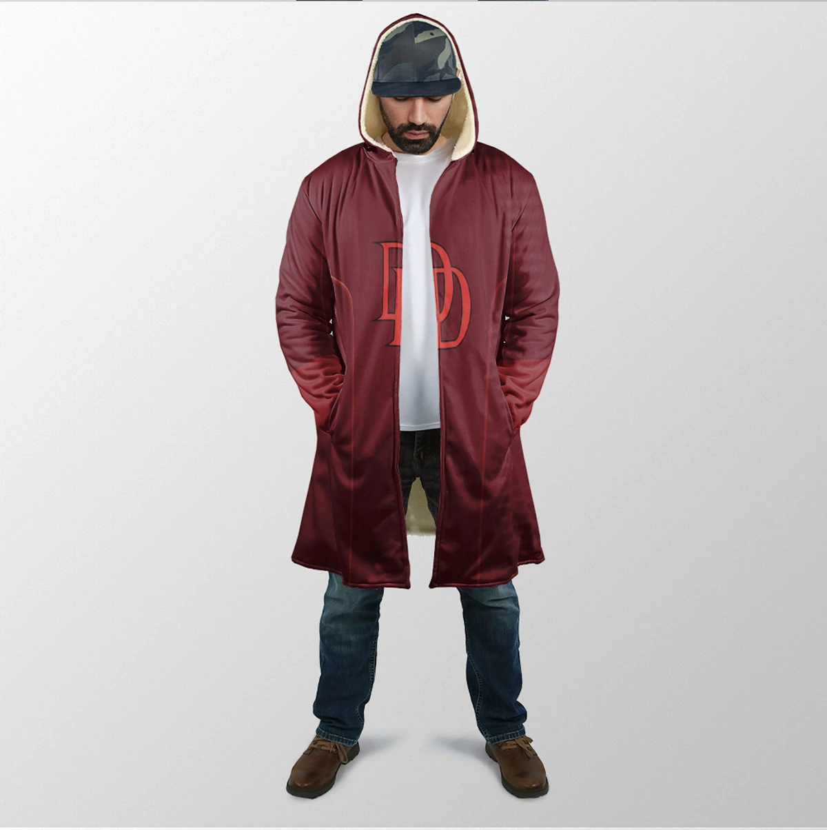 Burgundy custom dream cloak design example