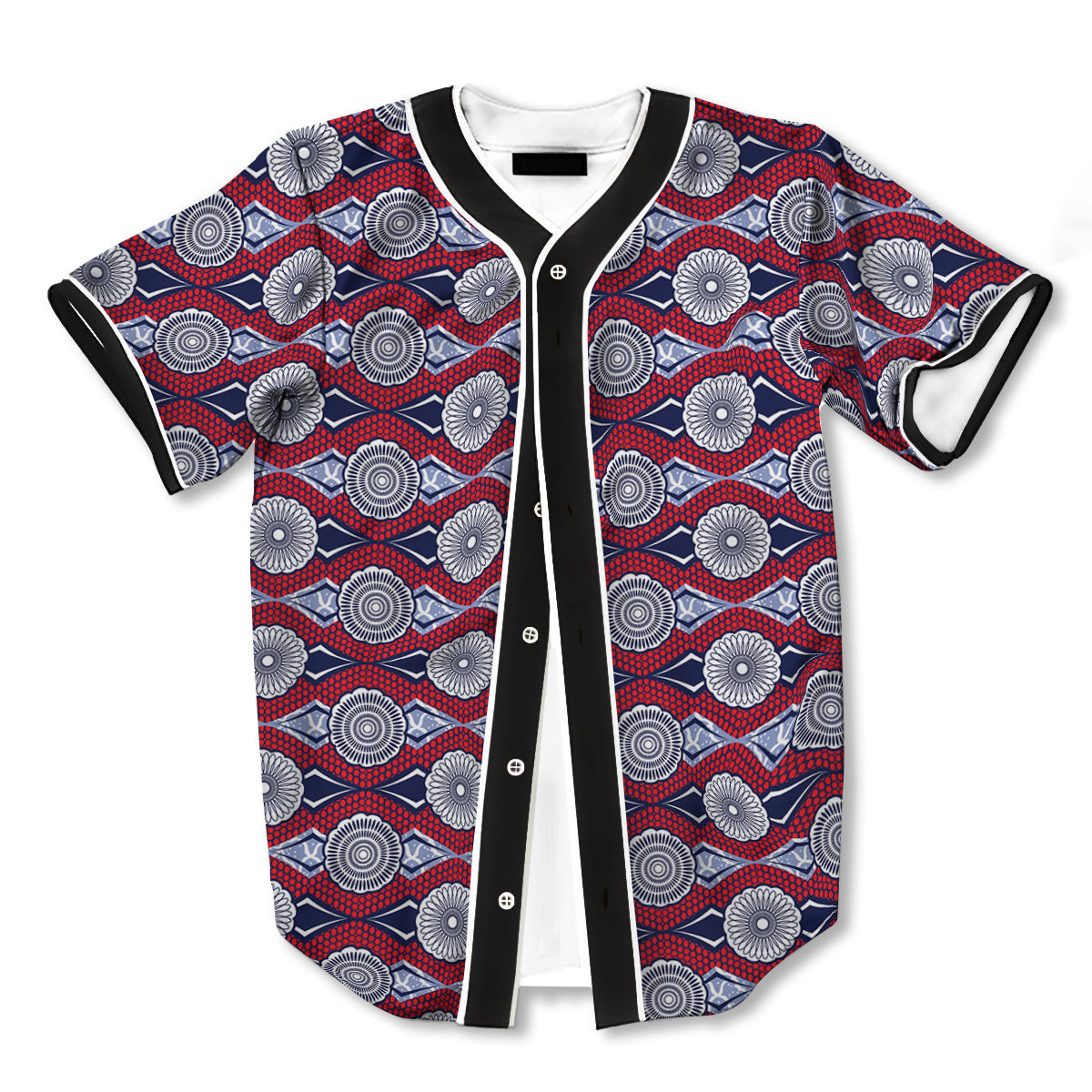 African Kitenge 3d Print Full Size Baseball Jerseys