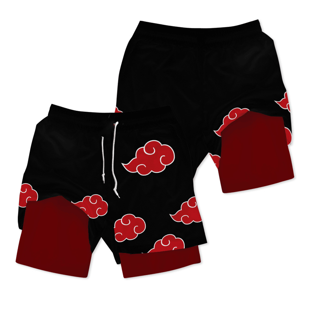 Akatsuki Anime Shorts Compression Gym Shorts