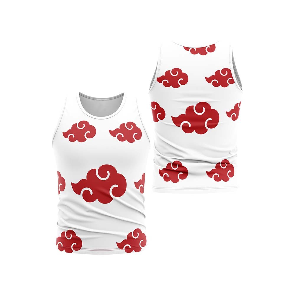 Akatsuki White Sleeveless Compression Shirt
