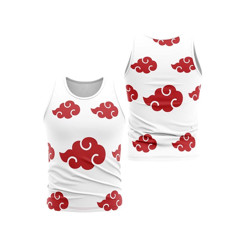 Akatsuki White Sleeveless Compression Shirt