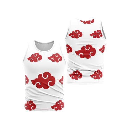 Akatsuki White Sleeveless Compression Shirt