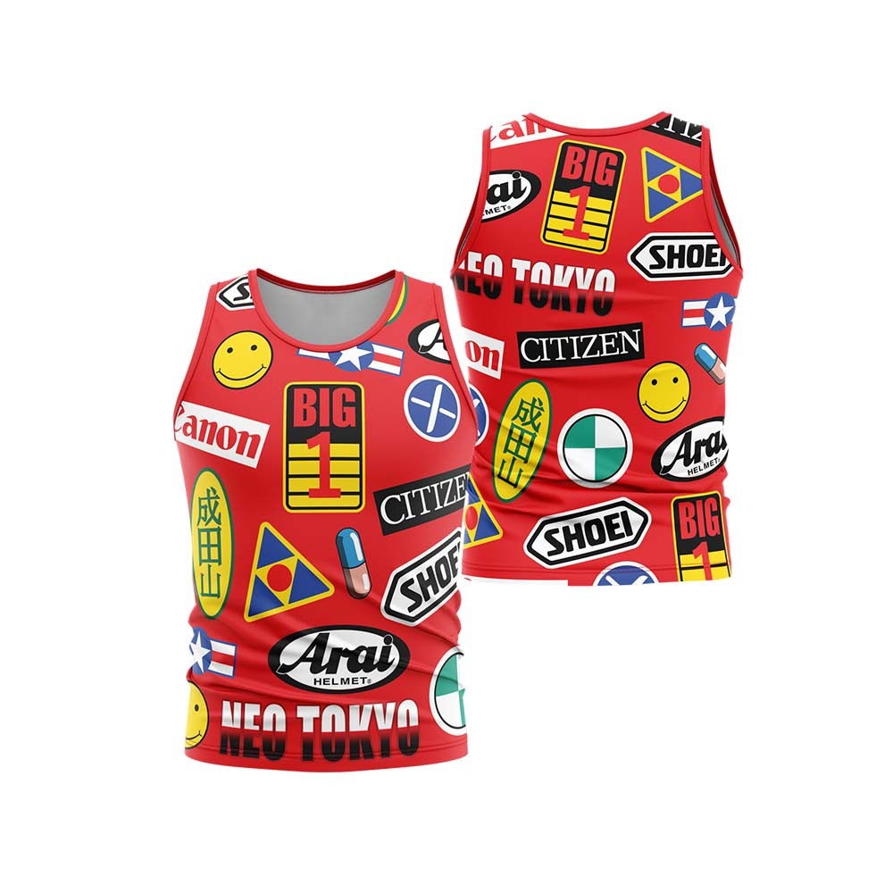 Akira Full Decals Sleeveless Compression Shirt